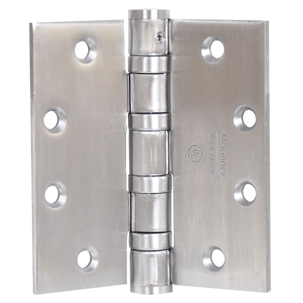 Oil Bearing Butt Hinge, 5" x 4-1/2", US32D, NRP, Heavy, Steel Base